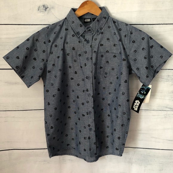 Star Wars Other - NWT Star Wars Stormtrooper Oxford Shirt Boys L